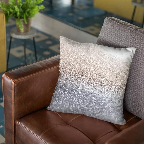 Modern Design Silver Throw Pillows for Living Room, Bedding, Offices, and Lounge
