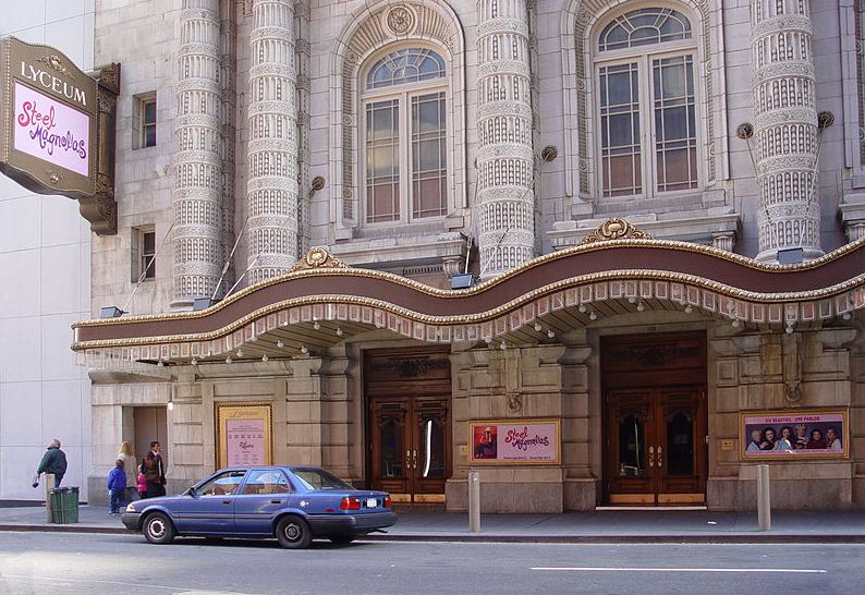 The Lyceum in Broadway’s façade