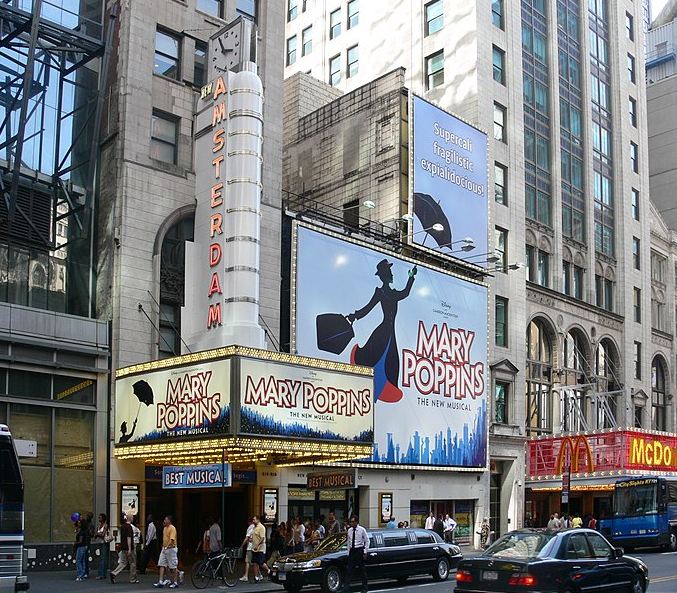 The New Amsterdam Theatre in Broadway