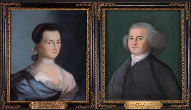 Portrait of John Adams family