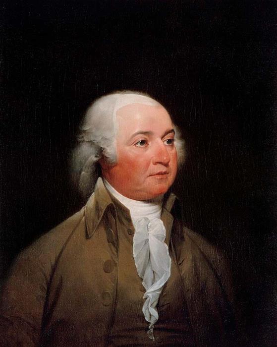 A portrait of John Adams in 1793