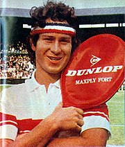 McEnroe in an advertisement in 1981