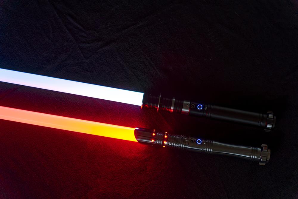 Two lightsabers
