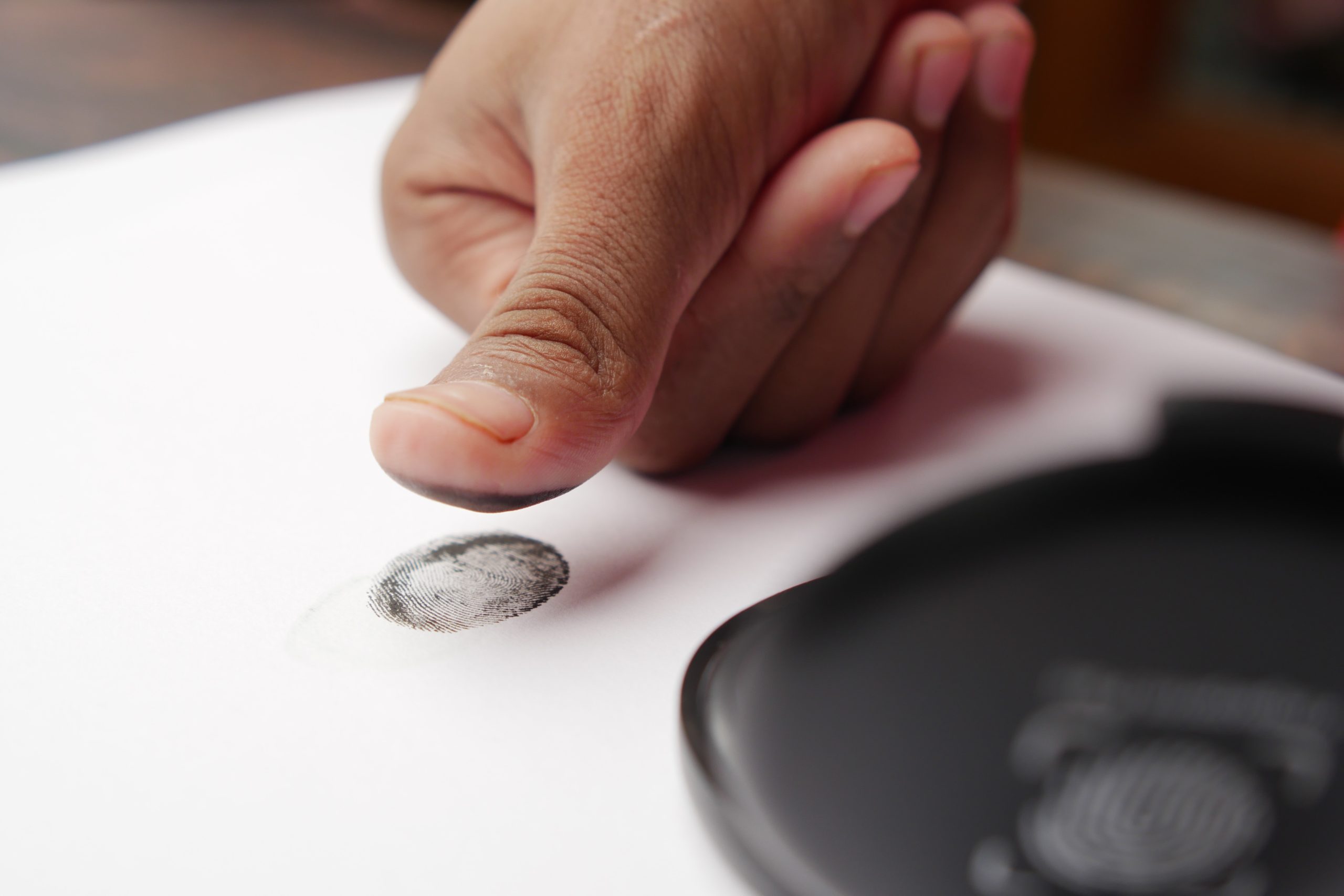 the process of finger printing