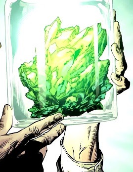 Green kryptonite as seen in Superman: Secret Origin