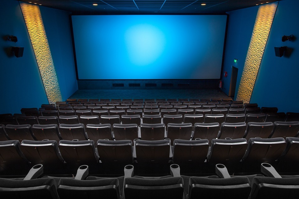 an empty movie theater 