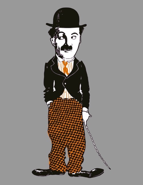 a-caricature-of-Charlie-Chaplin