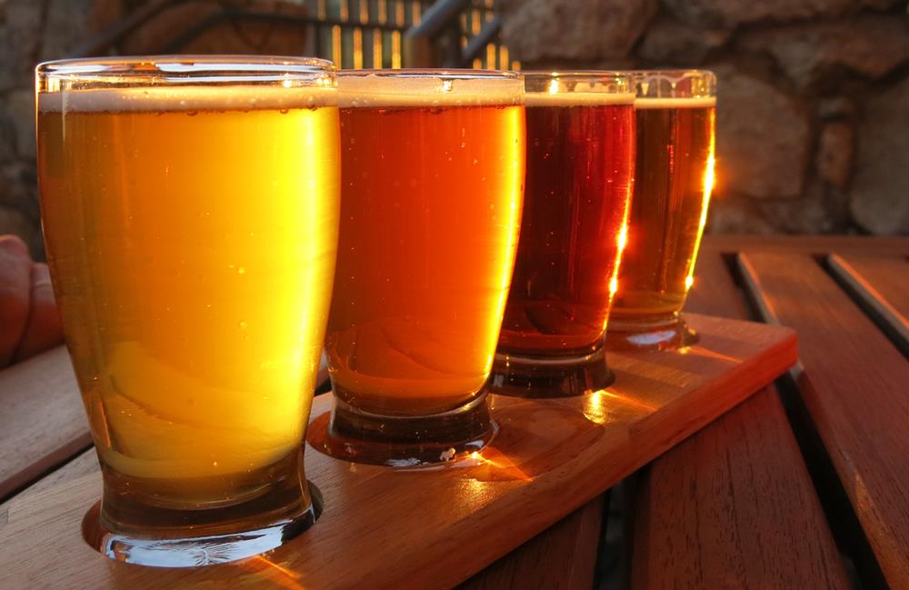Colorful craft beer