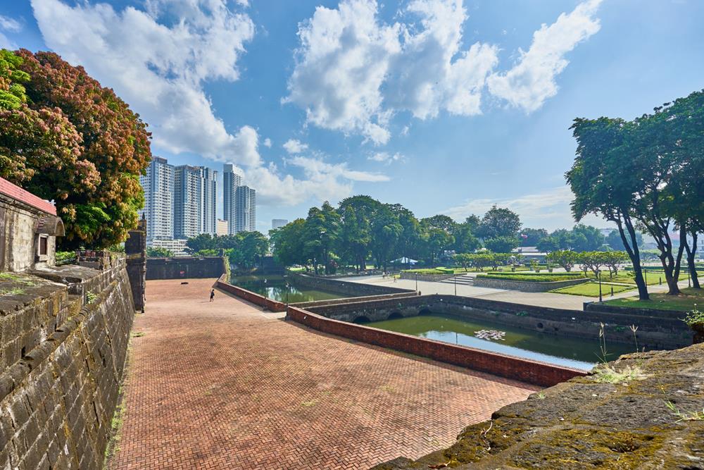 Fort Santiago and Plaza Moriones in Manila, Philippines