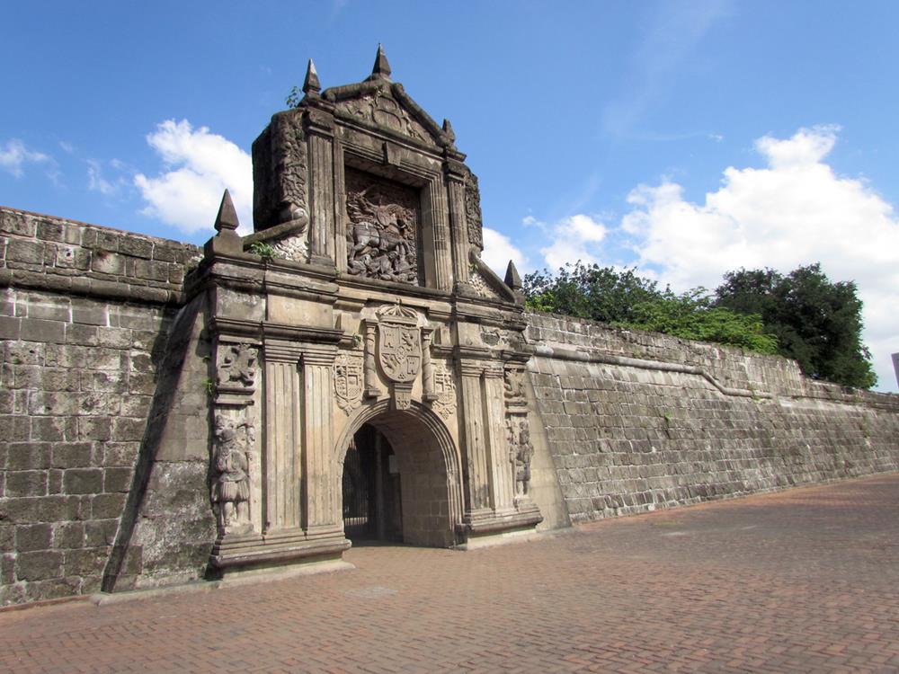 Spanish conquistador citadel Fort Santiago Intramuros district of Manila Philippines