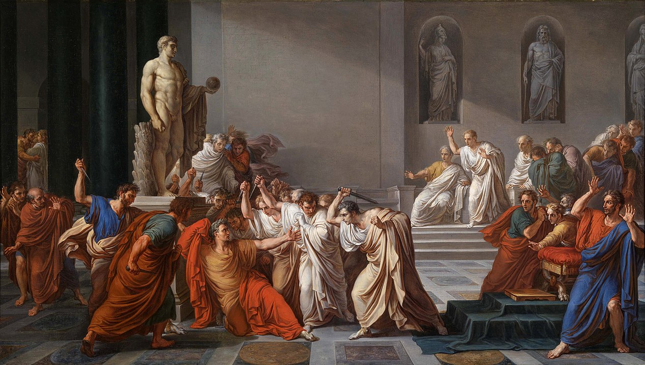 “The Death of Caesar” by Vincenzo Camuccini