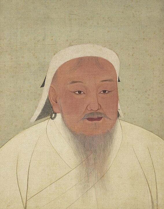 a portrait of Genghis Khan