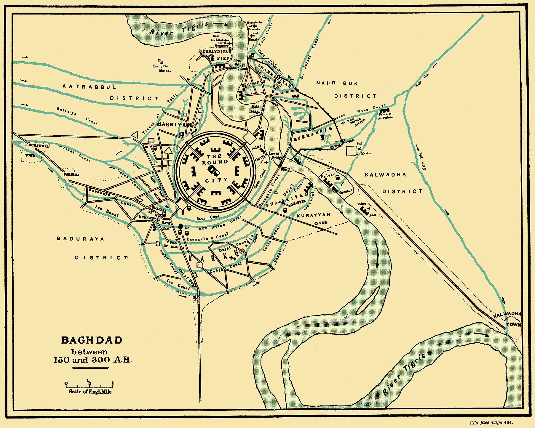 the city of Baghdad when it was ruled by the Abbasid Caliphate between 767 and 912