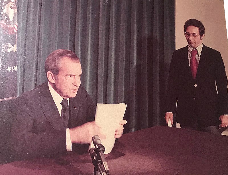 Alvin Snyder with President Richard Nixon