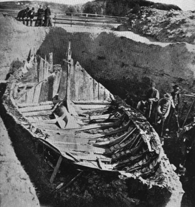 Gokstad Viking ship excavation