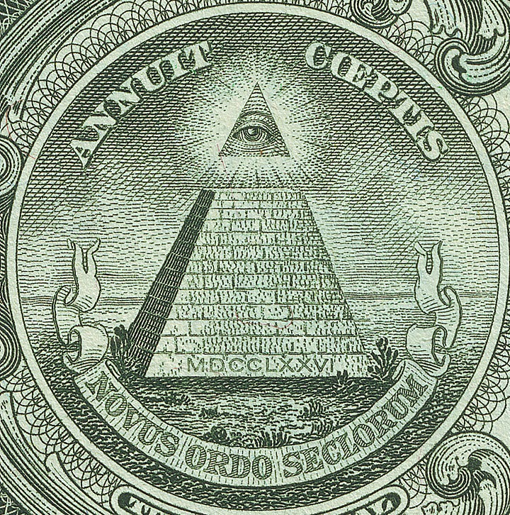 The Eye of Providence, as seen on the US bill