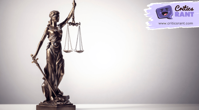 a small sculpture of Lady Justice