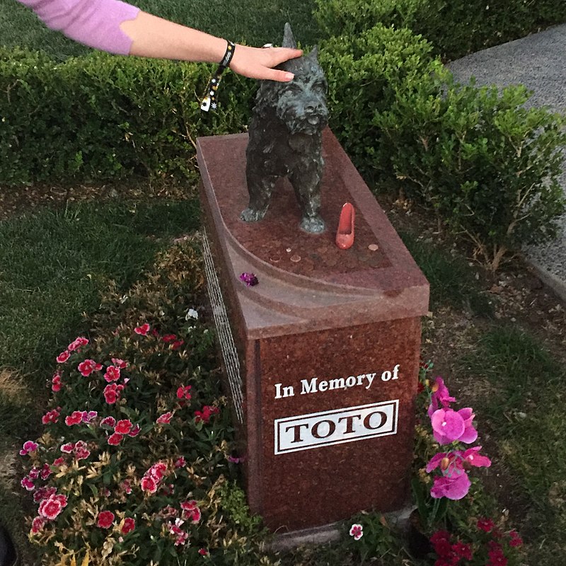 Terry/Toto's cenotaph memorial at the Hollywood Forever Cemetery