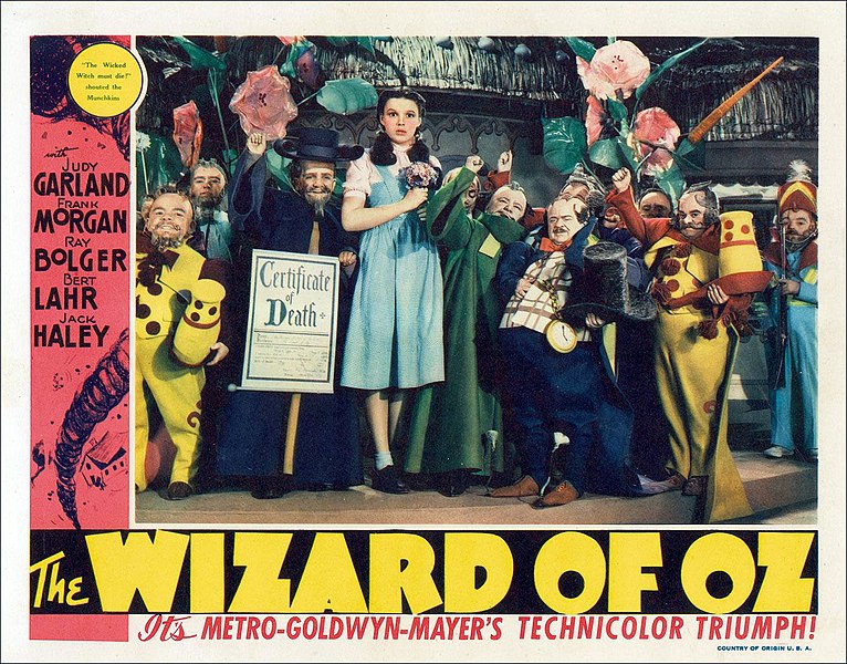 lobby card featuring Judy Garland
