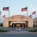 The George Bush Presidential Library on the campus of Texas A&M University